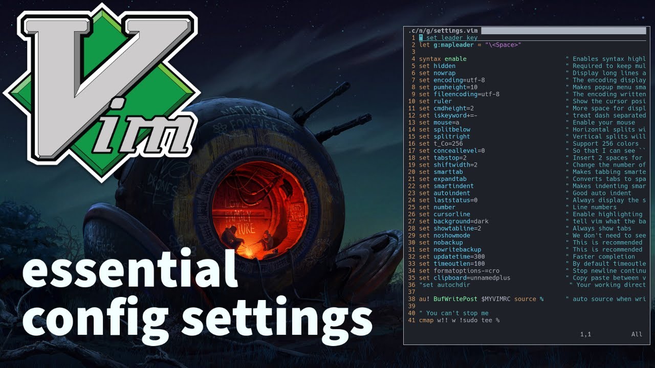 Essential Settings for Neovim - YouTube