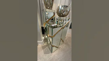 John Richard Ravine Beveled Mirror Pedestal 