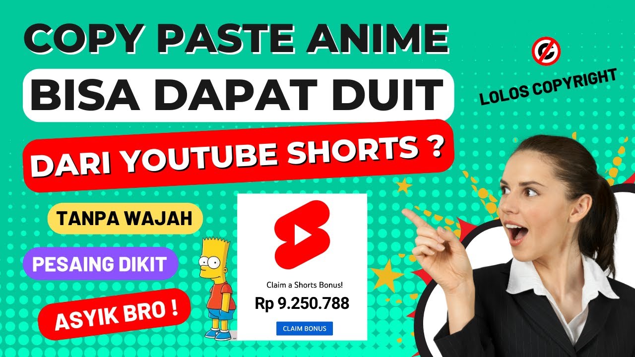 Dapat Duit Dari YT Shorts Cuma Copy Paste Anime? Cara Menghasilkan Uang ...