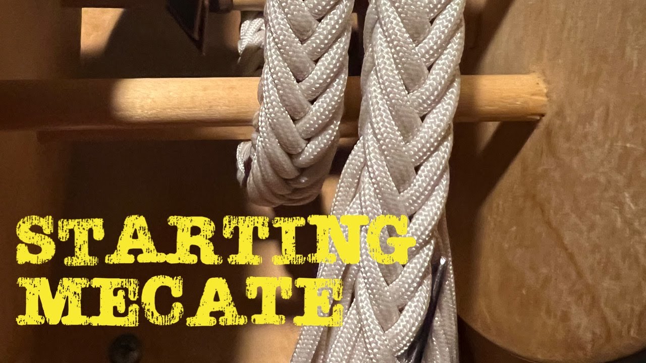 HOW TO BRAID A MECATE AND LOOPS REINS- Starting the Mecate 