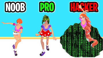 HOVER SKIRT 👸 NOOB vs PRO vs HACKER | BEST GAME IOS, ANDROID | All Level Gameplay Walkthrough LV1011