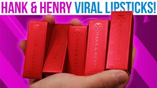Swatching VIRAL Glitter Lipsticks | Hank And Henry #shorts