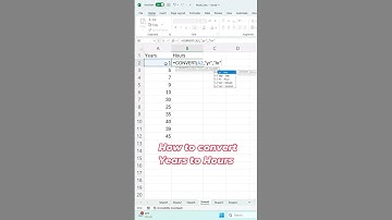 How to Convert Years to Hours in Excel #shorts #exceltricks #exceltips #yearstohours