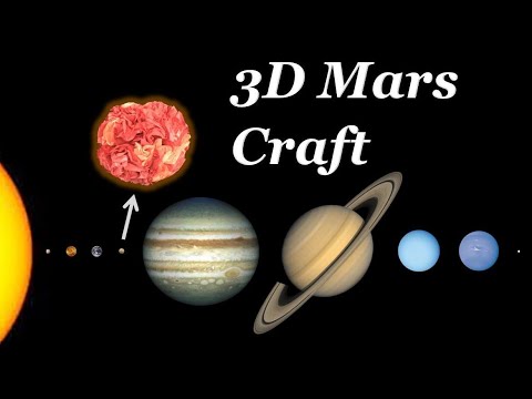 Planets in our Solar System | DIY Science Project | Easy To Do 3D Mars Model craft