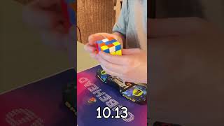Solving a Rubik's Cube in (10.13) seconds
