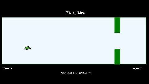 Simple Flying Bird Game in JavaScript