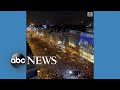 Crowds in Prague cheer Ukrainian president's address