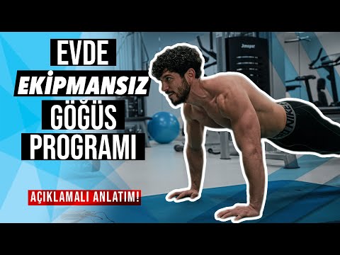 Evde Ekipmansız PATLAYICI Göğüs Egzersizi | ETKİLİ GÖĞÜS ANTRENMANI