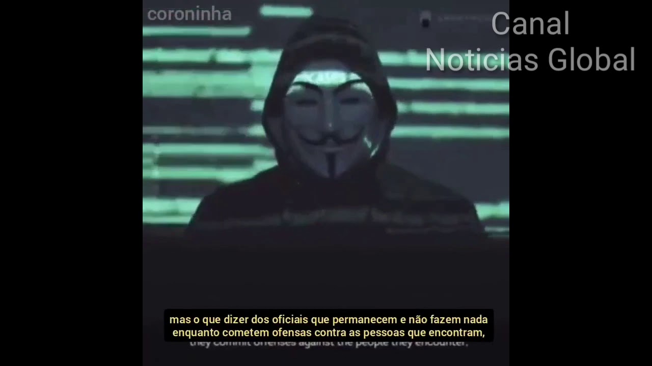 ANONYMOUS ENVIA VIDEO PARA O GOVERNO / ATAQUE DOS ANONYMOUS 2020 - YouTube