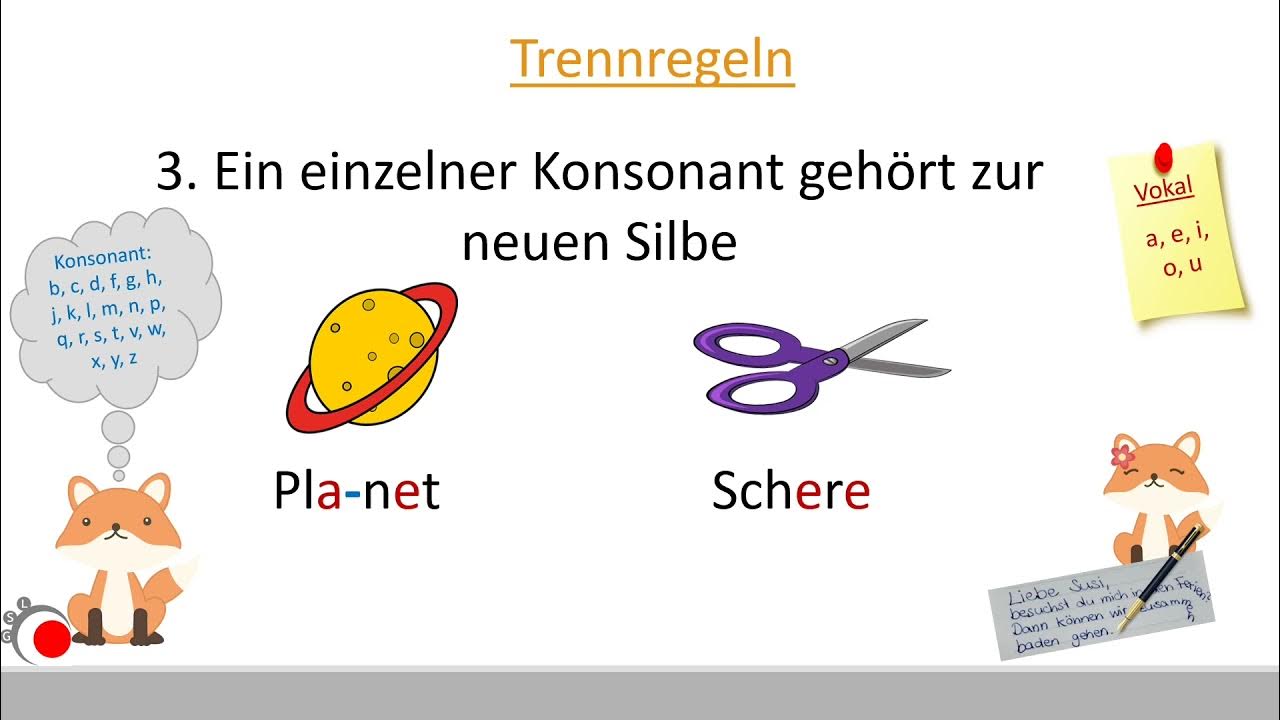 Wörter richtig trennen (Teil 1) - YouTube
