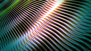 4K Colorful Waves Pulses 2160p Motion Backgrund