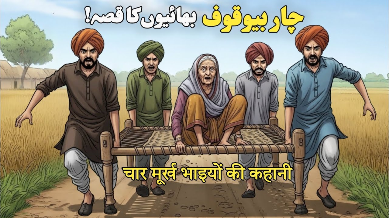 Char Bewakoof Bhaiyo Ka Kissa / Urdu Hindi Moral Stories / Urdu Novel Moral Stories / Dilkash Kahani