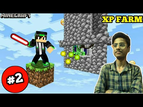 I made An XP FARM In Minecraft ONE BLOCK #minecraft - YouTube