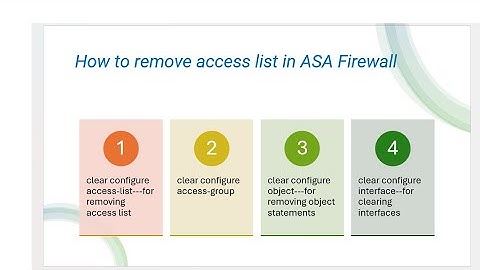 How to remove access list in ASA Firewall