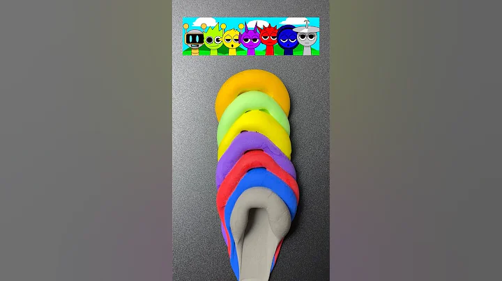 Guess the mixed color of my favorite Sprunki #colormixing #oddlysatisfying  #sharkzhan