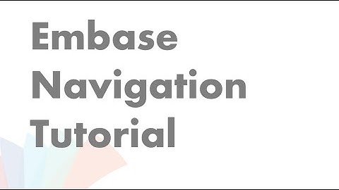 TMC Library - Embase Navigation Tutorial