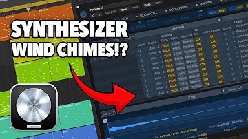 This instrument sounds like WIND CHIMES. (Sculpture + Note Repeater + Auto Sampler in Logic Pro)