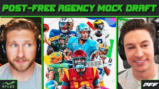 2-ROUND POST FREE AGENCY MOCK DRAFT (PLUS MIN-HOU TRADE) | NFL Stock Exchange