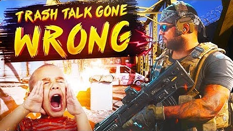 Trash Talk Gone Wrong, but not in the hood, just on Call of Duty...