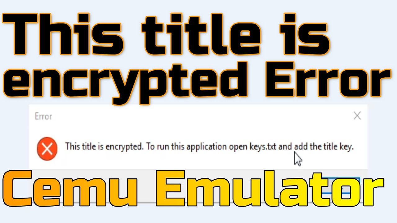 This title is encrypted Error on Emulator -