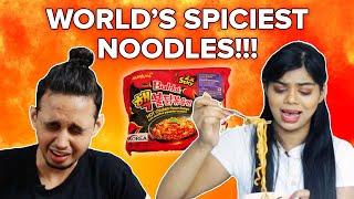 We Tried The Viral Spicy Korean Fire Noodles | BuzzFeed India