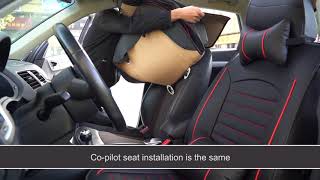 FREESOO Car Seat Cover Full Set Installation Video screenshot 1