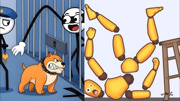 🏂🏂Thief Puzzle VS Dancing Dummy- Satisfying ASMR Gameplay Showdown on Android & iOS #gaming #ios 