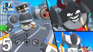 Mechangelion Robot Fighting Gameplay Walkthrough Part 5: First IntroTutorial Mod Unlimited Money