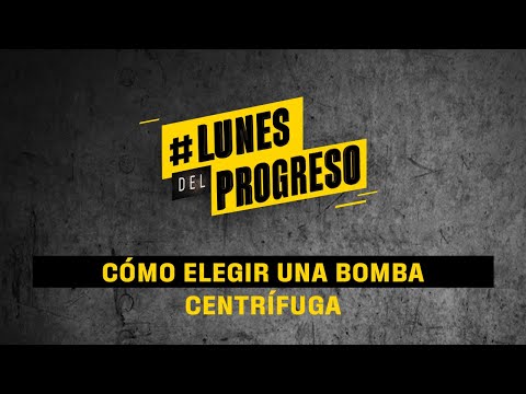 Cómo elegir una bomba centrífuga