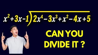 Polynomial Division | Find Quotient and Remainder | Step-by-Step Solution