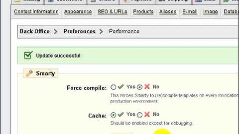 Ecommerce Prestashop Tutorials 4 - Settare le Performance parte 1