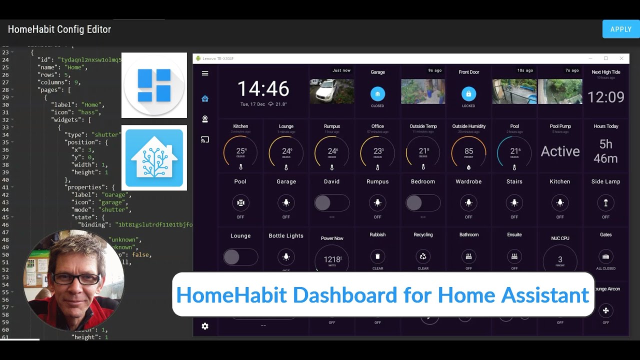 A great dashboard for Home Assistant (HomeHabit) YouTube