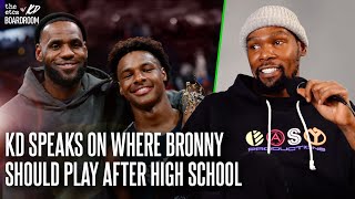 Kevin Durant on Bronny James Future, Lil Yachty, Charles Barkley & More | The ETCs