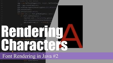 Rendering the First Character | Font Rendering in Java #2