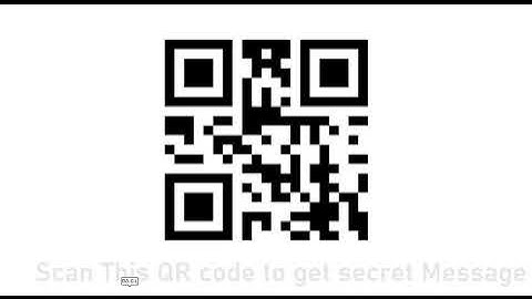 This QR code to get secret Message (normal Quality)