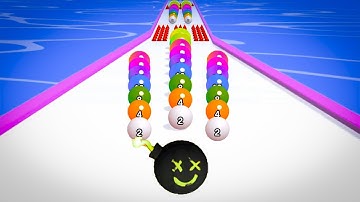 BALL RUN 2048 Game All Levels Gameplay Android,iOS New BIg Level 12 14