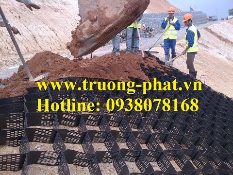 Video Hướng dẫn thi công ô địa kỹ thuật Geocell Neoweb mái... - youtube