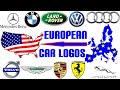 Drawing the Top 10 European Car Brands in the USA - Logos Drawn by Simple Easy Art