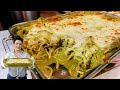 How to make the BEST Creamy Cheesy Baked GREEN Spaghetti | Espaghetti Verde