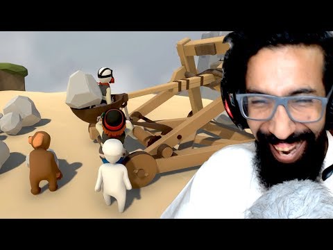 اكثر-لعبة-تضحك-على-اشياء-بايخه-😂-human-fall-flat