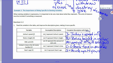 KMS 6th Grade Math - Writing Addition/Subtraction Expressions G1 D3