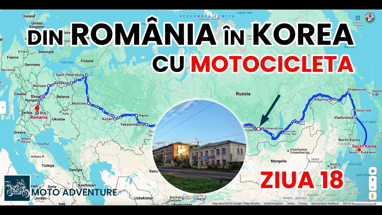 Из РУМЫНИИ в КОРЕЮ НА МОТОЦИКЛЕ. День 18 - 07.02.2024. От Красноярска до Нижнеудинска.