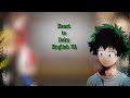 MHA React To Characters With The Same VA as (Deku English VA)