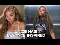 UNICE HAIR , beyonce inspired wig . Pre colored lace front wig