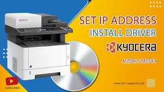 Tutorial singkat copier -  set ip address - install driver kyocera 20/2540