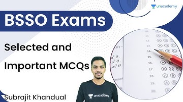 BSSO - Selected and Important MCQs | Subrajit Khandual
