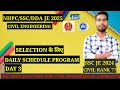 DAY 3|NHPC/SSC/DDA JE 2025|SELECTION STRATEGY|CIVIL ENGG.
