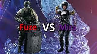 Can Fuze deploy his cluster charge on a Mira window