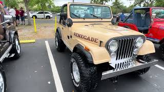 Jeeps on display at Old Town Kissimmee ￼