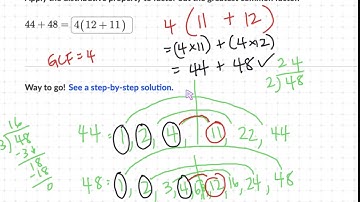 6th Grade Math: Factoring with Distributive Property no variables
